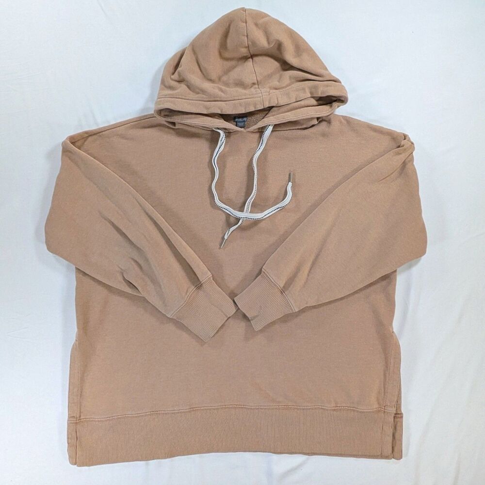 Aerie Beige Oversized Hoodie Size Large Flaw